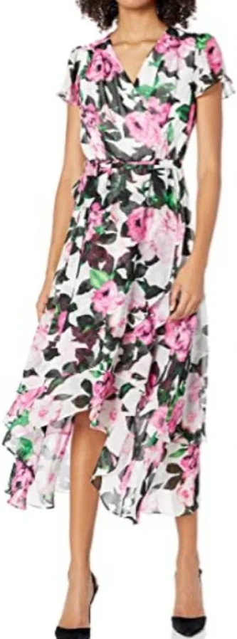 dress Betsey Johnson Floral Wrap Midi Dress Poshmark $49