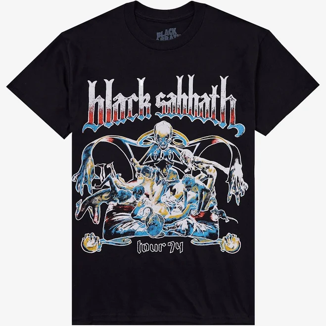 top Black Sabbath Sabbath Bloody Sabbath 1964 Tour Graphic T-Shirt Hot Topic $18.83