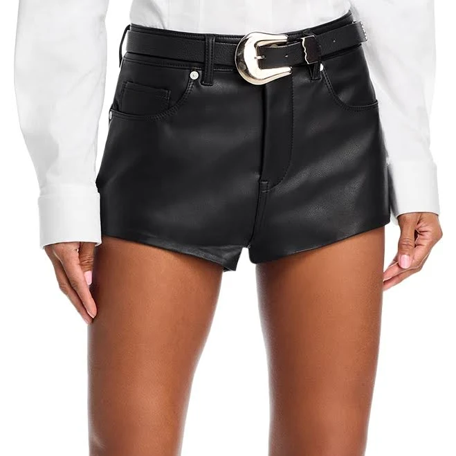 shorts Blank NYC Womens BLANKNYC Hot Faux Leather Shorts Bloomingdale's $52.8
