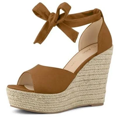 shoes Blissful Step Women's Espadrilles Tie Up Ankle Strap Sandals Target $48.79