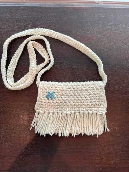 bag Boho Handmade Crocheted Fringe Crossbody Purse Etsy - Seller $18