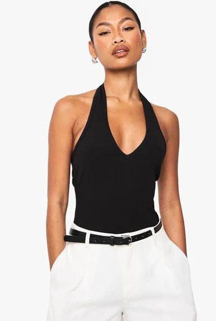 bodysuit Boohoo Women's Basics Halterneck Bodysuit boohoo USA $11.2
