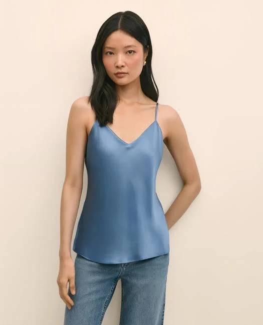 top Brooks Brothers Women's Washable Silk Charmeuse V-Neck Camisole Brooks Brothers $103.5