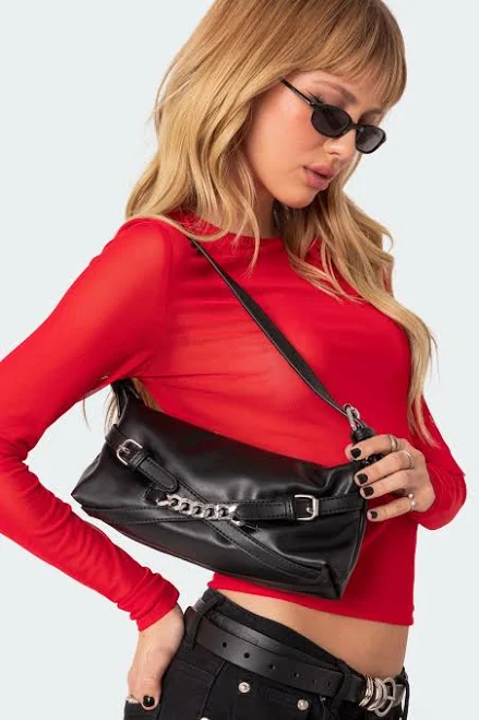 bag Buckle & Chain Shoulder Bag edikted $16.8