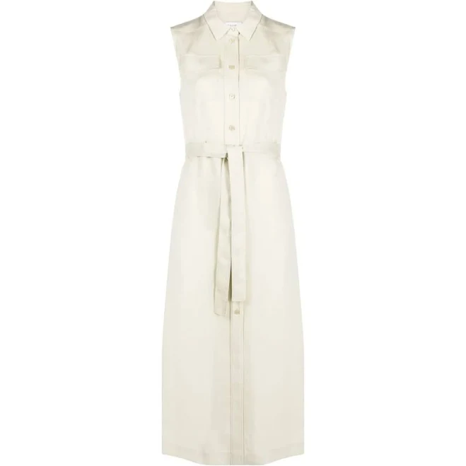 dress Calvin Klein Belted Sleeveless Shirt Dress farfetch.com $295