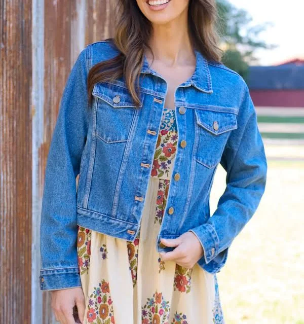 outerwear Classic Denim Jacket Natural Life $54.95