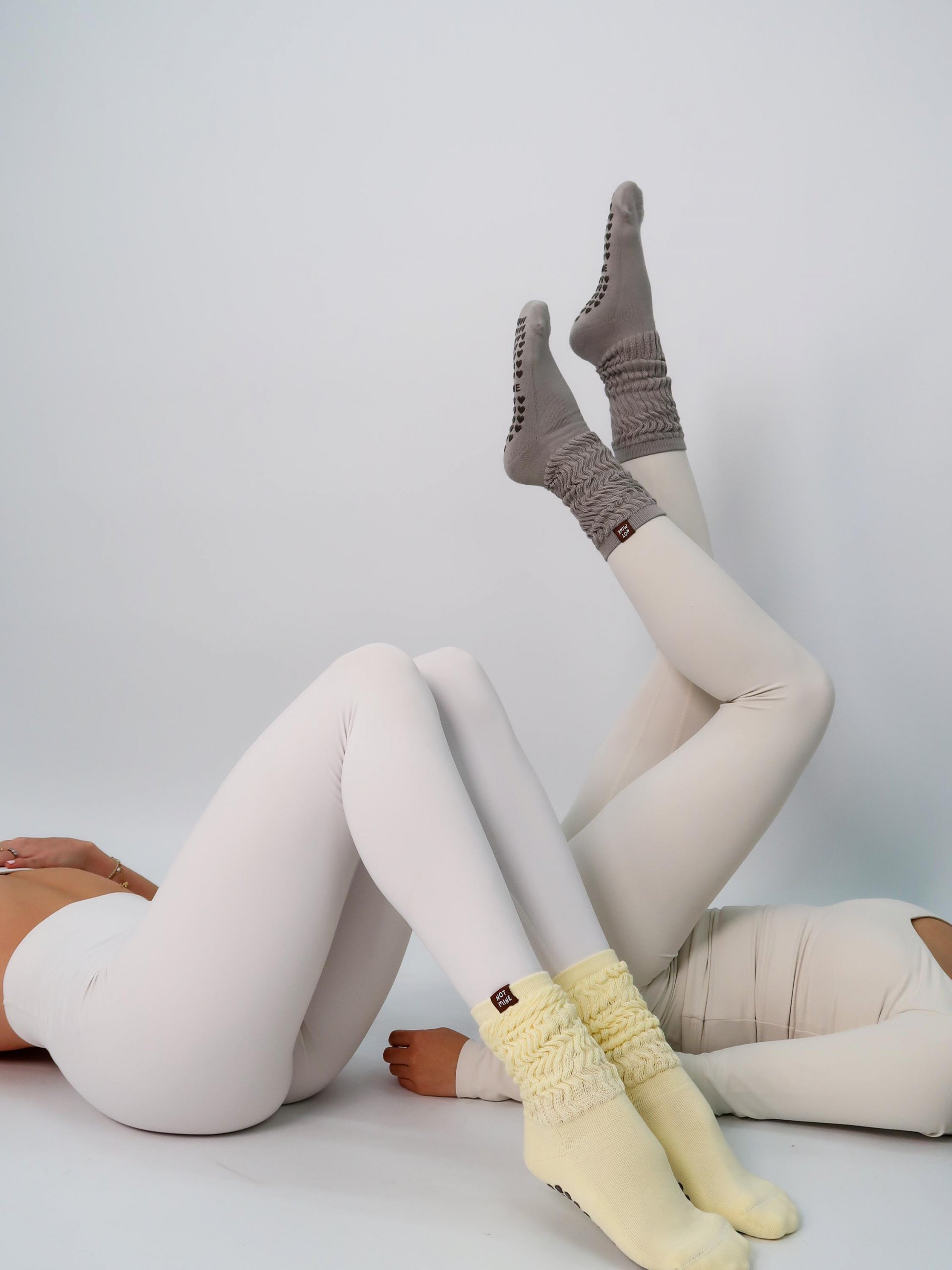 shoes Cream scrunch grip socks Etsy $7.22