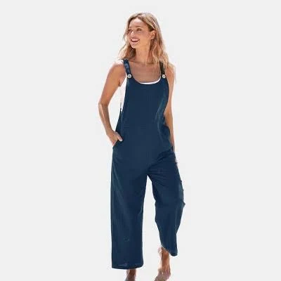 jumpsuit Cupshe Women's Sleeveless Scoop Neck Straight Leg Jumpsuit with Pockets Target $44.99
