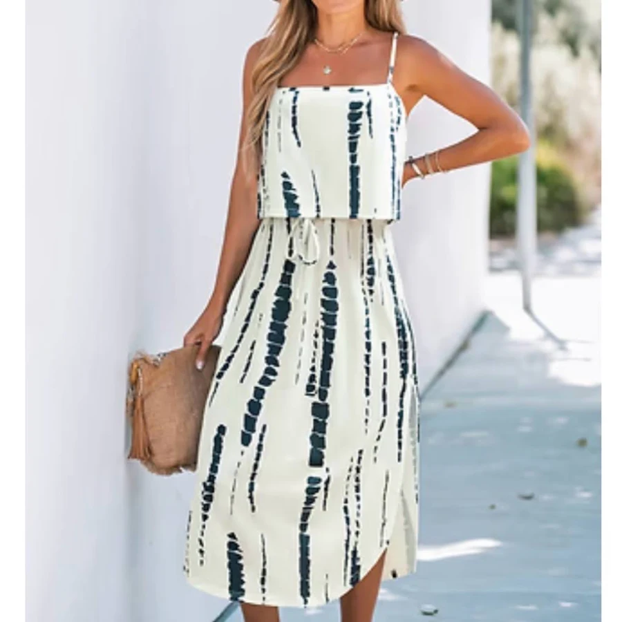 dress Cupshe Women's Spaghetti Strap Tie-Dye Midi Dress Poshmark $22
