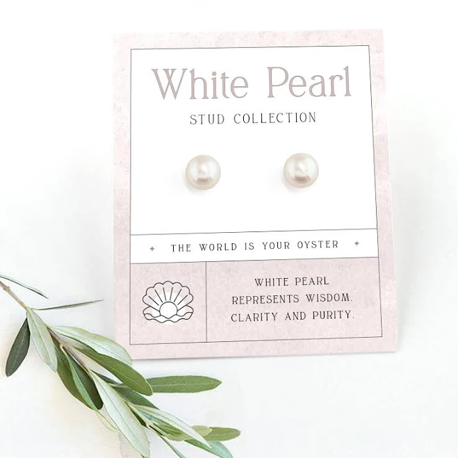 accessory Dainty Minimalist Pearl Stud Earrings Etsy - delezhen $31.5