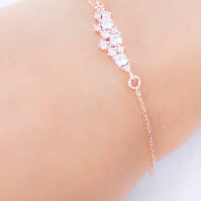 accessory Dainty Rose Gold Charm Bracelet Etsy - IdaJewelryDesign $39.37