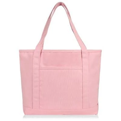 bag Dalix 20" Solid Color Cotton Canvas Shopping Tote Bag Target $17.99