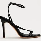 shoes Denzi Satin Ankle Strap Heels - Black Fashion Nova $23.99