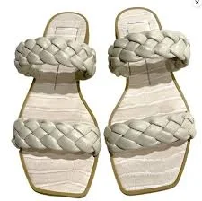 shoes Dolce Vita Indy Braided Sandals, Ivory, Women's 6.5 eBay $17