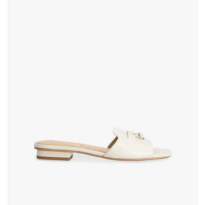 shoes Dune London Women's LINDO Leather Slip-On Sandals Selfridges $108