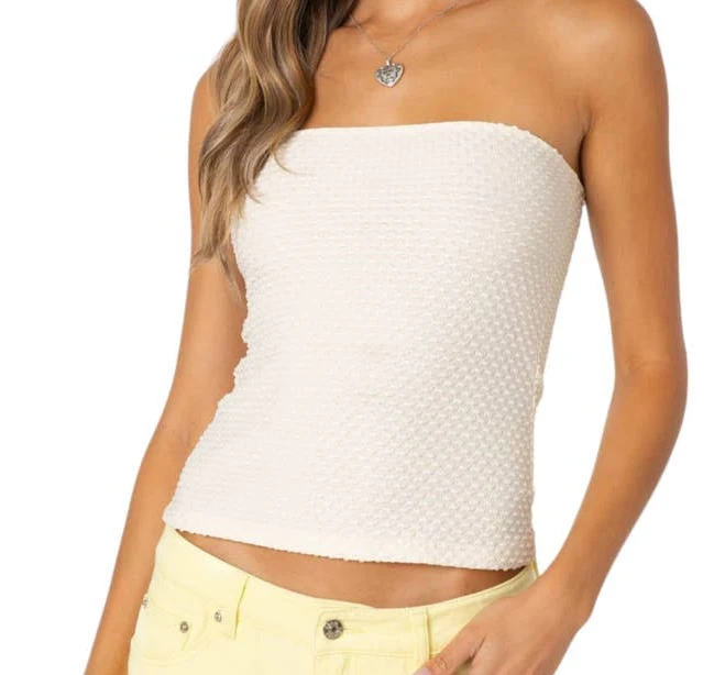 tube top Edikted Women's Albina Textured Tube Top Nordstrom $27.2