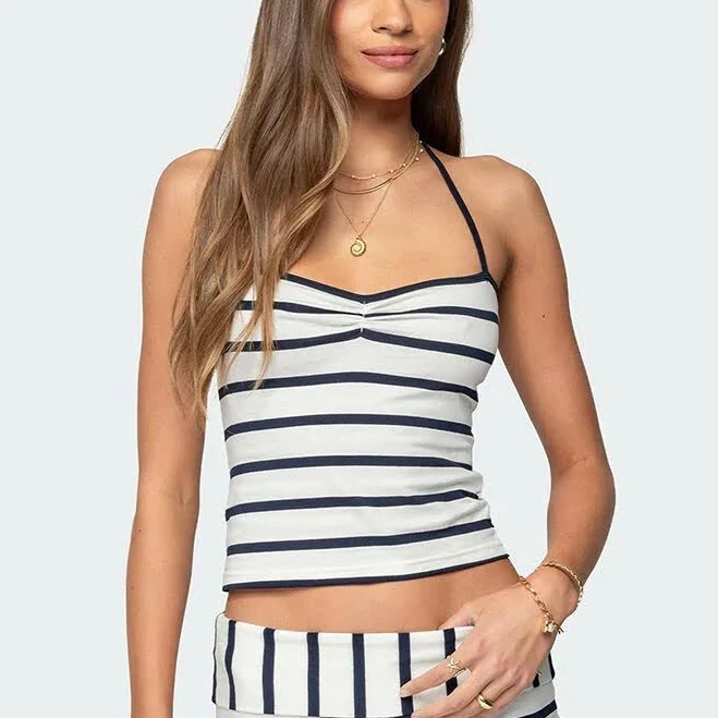 halter top Edikted Women's Lorenza Striped Halter Top PacSun $27.2