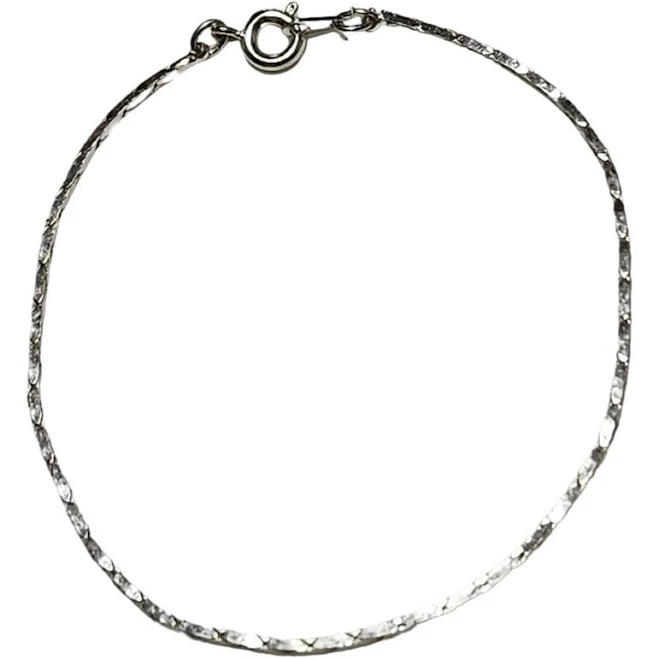 accessory Elegant Silver Tone Delicate Chain Bracelet Classic Minimalist Fashion eBay - thehippohut $14.5