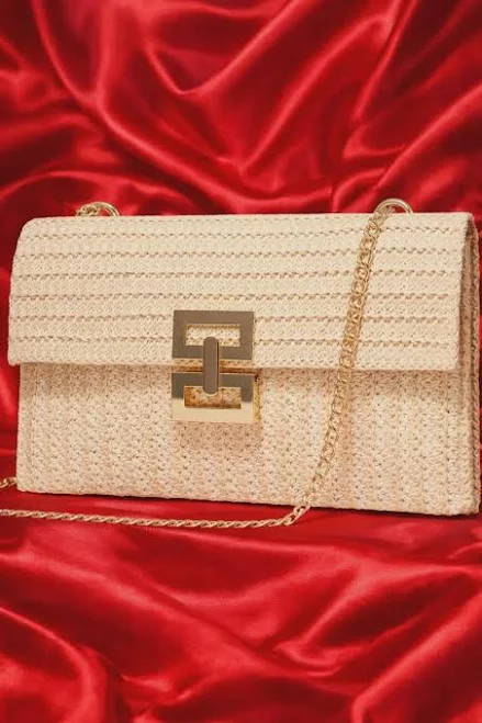 bag Elegant Vegan Leather Clutch Bag with Gold Chain Etsy - Seller $76