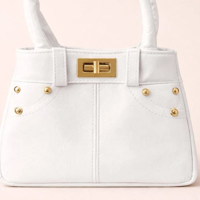 bag Elegant Women's Mini Top Handle Bag with Gold Details Etsy - Seller $26.96