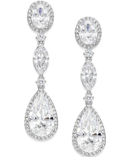 accessory Eliot Danori Jewelry Eliot Danori Oval Crystal Drop Earrings Macy's $90