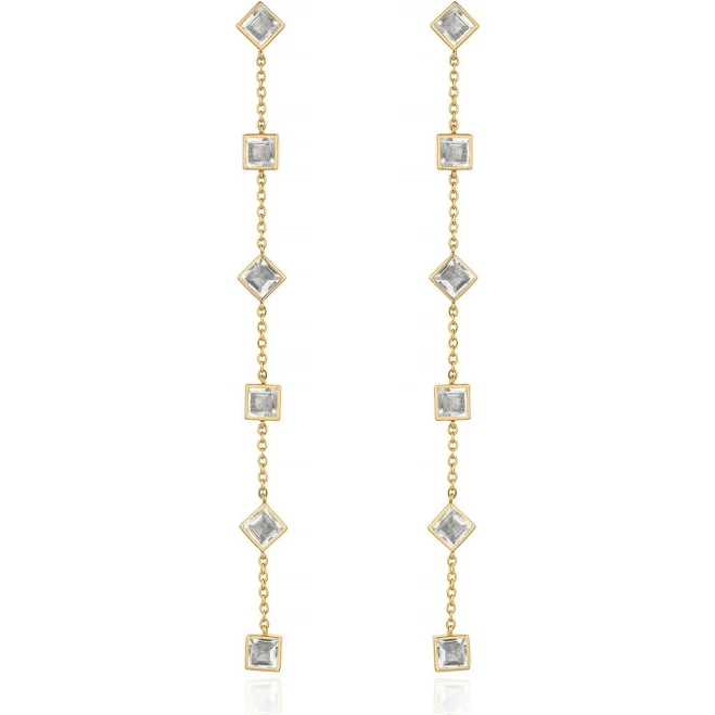 accessory Ettika 18K Gold Plated Geometric Linear Drop Earrings Macy's $55