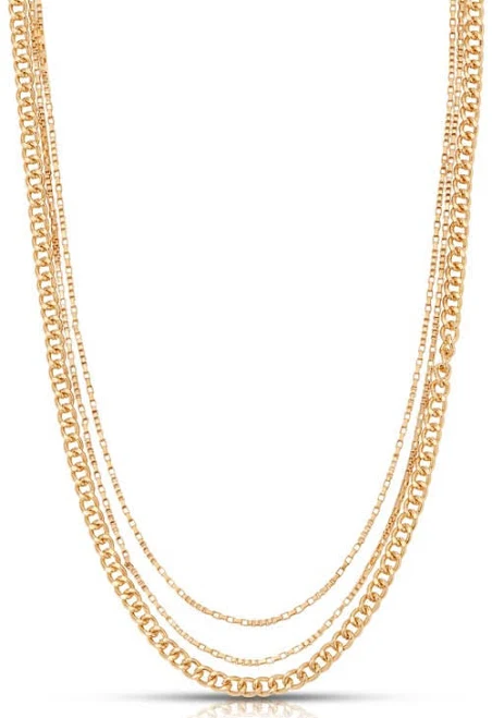accessory Ettika Women's Minimalist Layered Chain Necklace Nordstrom $60