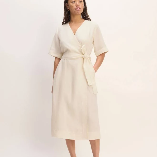 dress Everlane Linen Wrap Dress Poshmark $55