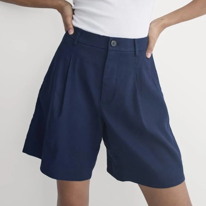 shorts Everlane Tailored A-Line Linen Shorts Everlane $118
