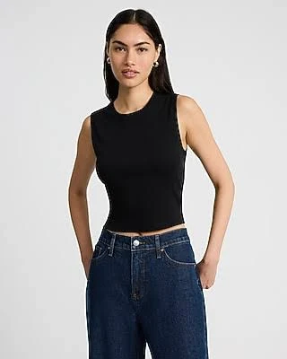 top_layer Express Women's Fitted Ribbed Tank Top Express $9.97