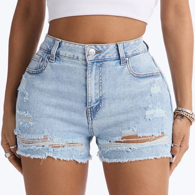 shorts Fashion Nova Monroe Ripped Denim Shorts Fashion Nova $7