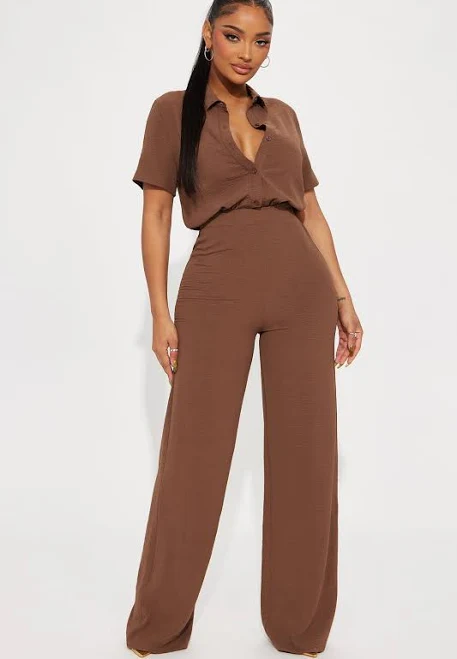 jumpsuit Fashion Nova Women's Makenzie Short Sleeve Jumpsuit Fashion Nova $23.99