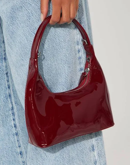 bag Fashion Nova Women's Places to Be Faux Patent Leather Shoulder Bag Fashion Nova $15.99