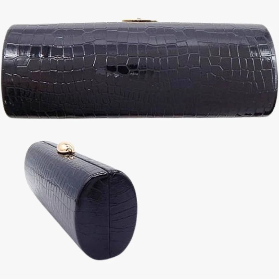 bag Faux Leather Cylinder Clutch Bag Rebdolls $45