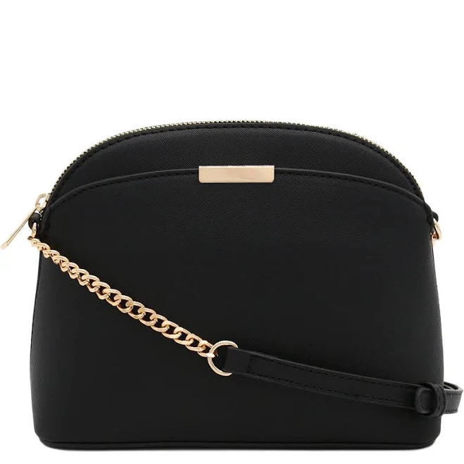 bag Faux Leather Dome Crossbody Bag with Chain Strap eBay - wqjf3296 $33.74