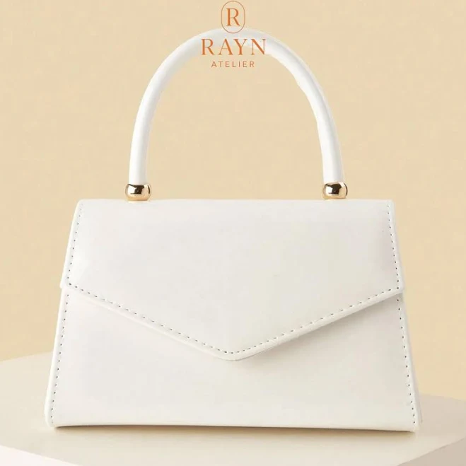 bag Faux Leather Top Handle Bag with Gold Accents Etsy - Seller $43.94