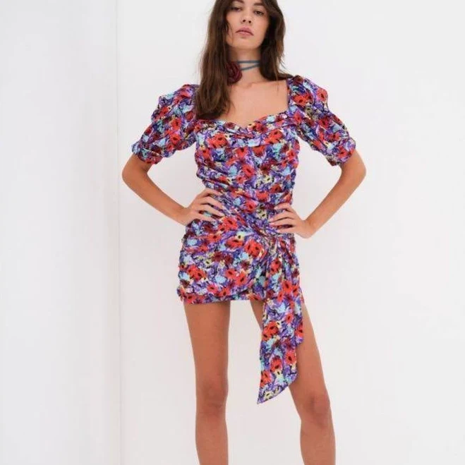 dress For Love & Lemons Chiara Floral Print Puff Sleeve Minidress Poshmark $45
