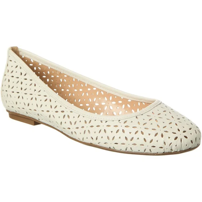shoes French Sole Leyla Laser Cut Leather Flats Bluefly $99.44