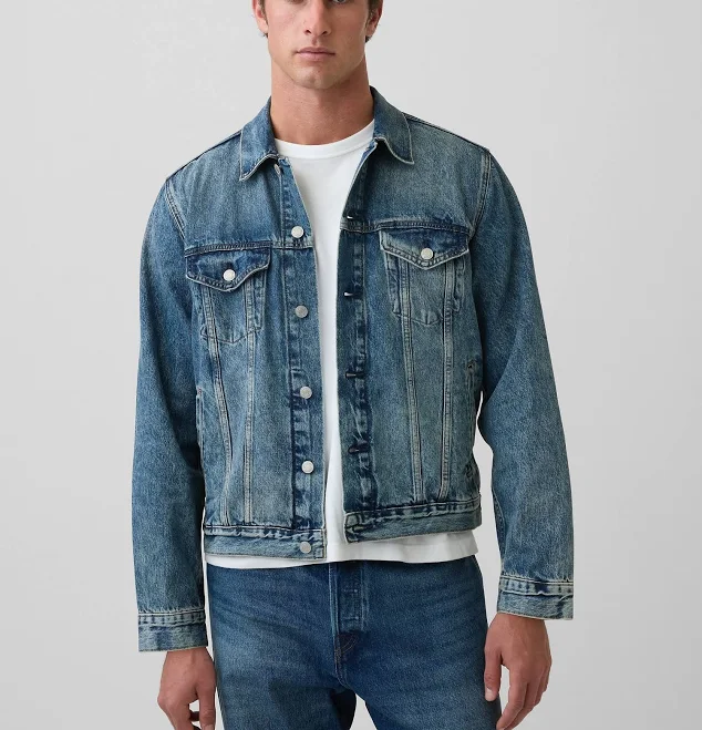 outerwear Gap Men's Classic Icon Denim Jacket Gap $71