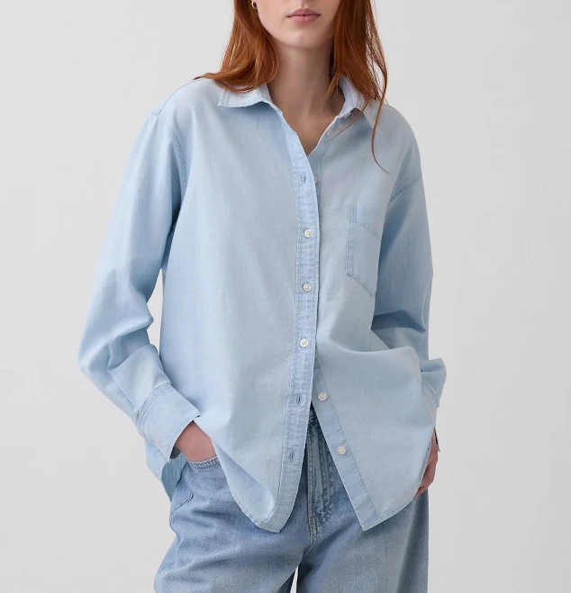 top Gap Women's Denim Big Shirt Gap $63