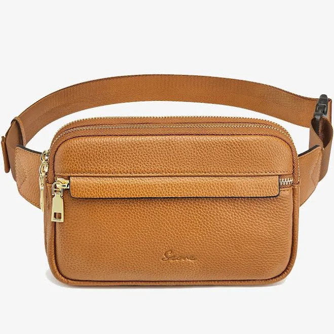 bag Genuine Leather Rfid Blocking Waist Belt Bags s-zoneshop.com $38.99