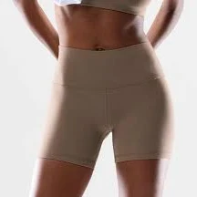 biker shorts Golden Women's Butter Cheeky Hi-Rise 5" Shorts Aritzia $33.6