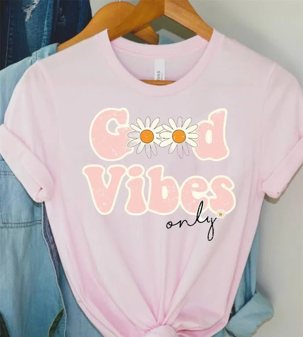 t-shirt Good Vibes Tee Olive Street Boutique $27.95