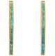 accessory Graceful Strength Turquoise Gold Hoop Earrings nordstrom.com $99