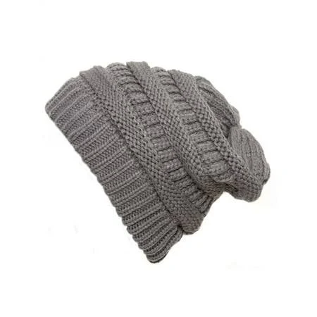 accessory Gravity Threads Women's Thick Knit Slouchy Beanie Cap Walmart - Gravity Trading $13.25