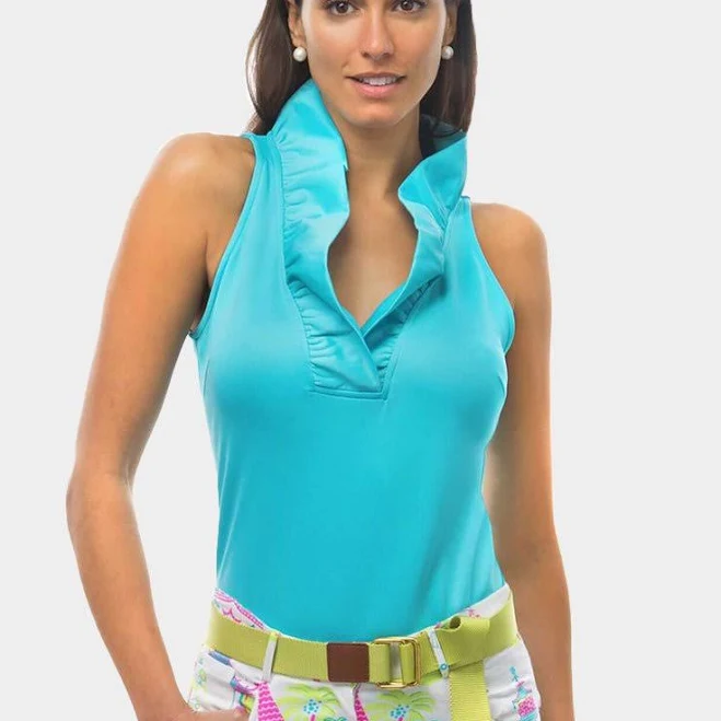 sleeveless top Gretchen Scott Jersey Sleeveless Ruffneck Top Gretchen Scott Designs $109