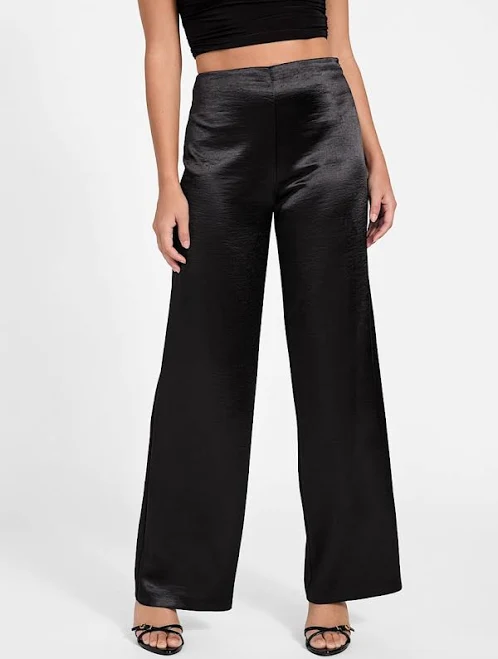 pants Guess Women's Julie Satin High Rise Pants GUESS $82.3