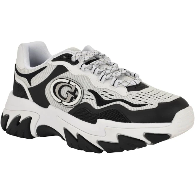 shoes Guess Women's Nennzo Cat Claw Chunky Fashion Lace-Up Sneakers Macy's $71.4