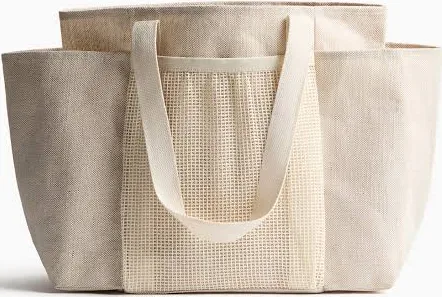 bag H&M Home Beige Large Jute-Blend Shopper H&M $29.99
