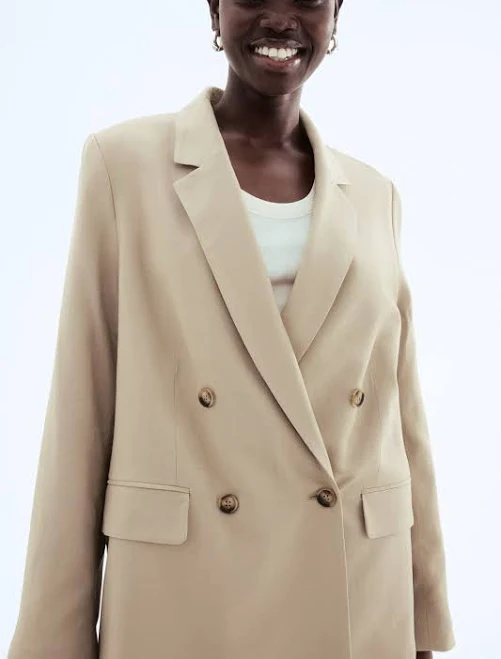 blazer H&M Ladies Linen-Blend Blazer H&M $44.99